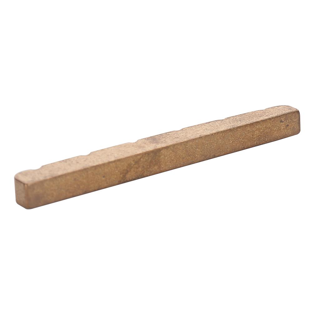 6-saitige Messing-Gitarren-Sattel mit Schlitzen 42mm Für Gitarren im Strat Tele Stil