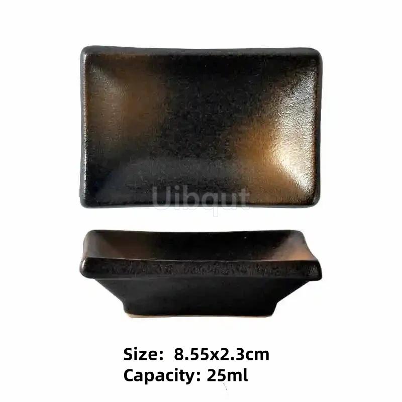 ceramic small square sauce dish Japanese style sushi dish flavoring sushi mustard plate soy sauce cherry blossom Pepper tray