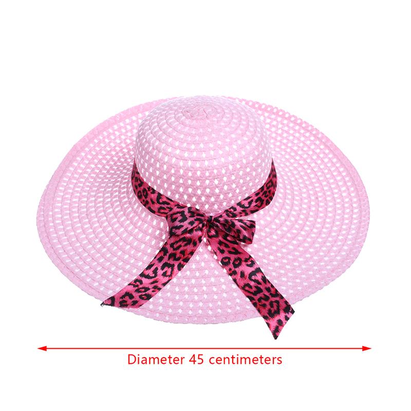 Lady Straw Hat Summer Women Anti-Uv Women Beach Hat Wide Brim Cap Sunshade Lady Straw Hat Fishing Outdoor Wide Brim Cap