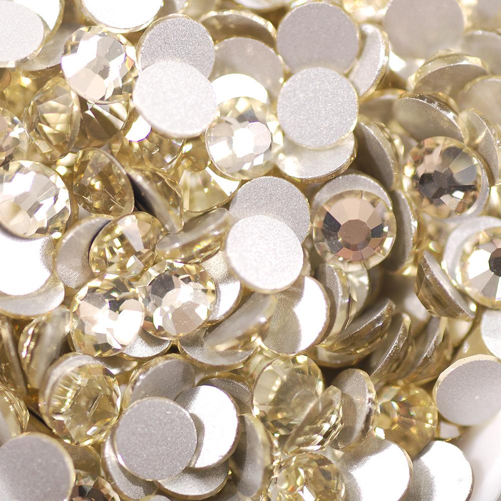 Super Flash Crystal Colored Diamond Nail Glass Diamond, Guomao Flat Bottom A Diamond, Mobile Phone Case Diy Filling Accessories.
