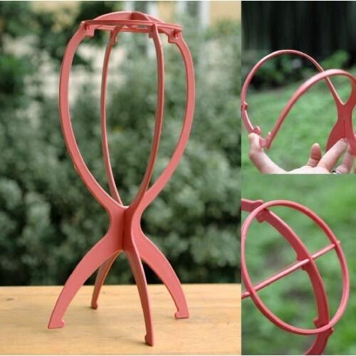 Plastic Durable Useful Wig Dryer Profession Stable Folding Hair Cap Stand Holder