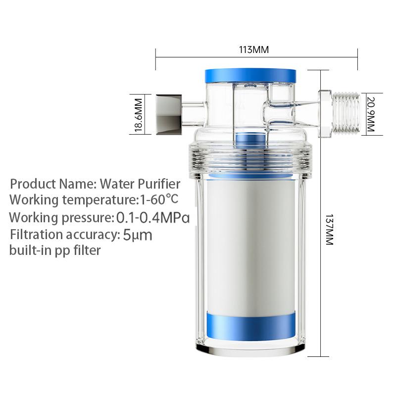 Universal Water Pipe Filter Pp Cotton Shower Bath Sprayer Strainer Faucet Filter Water Heater Purification Kitchen Bathroom Fit