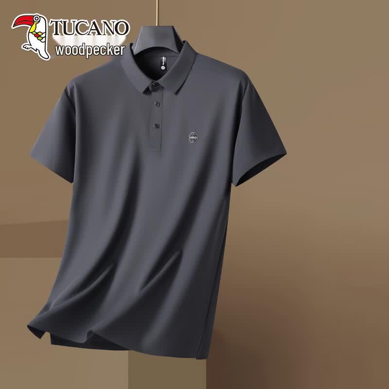 TUCANO Men's Plus Size Seamless Polo Shirt