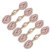 5Pcs Pearls Embellished Cheongsam Knot Button Chinese Knot Button for Traditional Chinese Costume Wedding Dress Cloaks