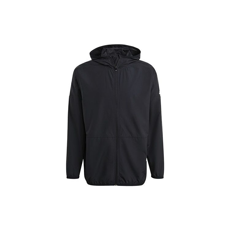 

Adidas Mens Solid Color Sports Hooded Jacket Men Jackets Black GQ0577 XXXL