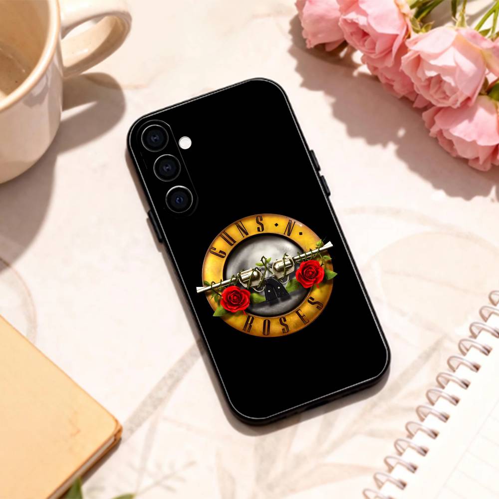 BAND G-Guns N' Roses Phone Case For Samsung Galaxy A73,A72,A71,A70,A53,A52,A51,Others Soft Black Shell