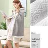 Flannel Embossed Shawl Blanket: Light Luxury, No Pilling, No Fading, Machine Washable, Ideal for Naps & Air Conditioned Spaces.