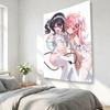 HD 2D Anime Girl Cosplay Theme Tapestry Wall Hanging for Room Bedroom Dorm Decor Flat Print Perfect Birthday Gift for Friends