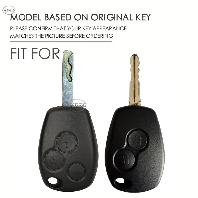 2 3 Buttons Silicone Car Key Case For Renault Trafic Clio Duster Logan Dacia Sandero For Nissan Terrano Almera