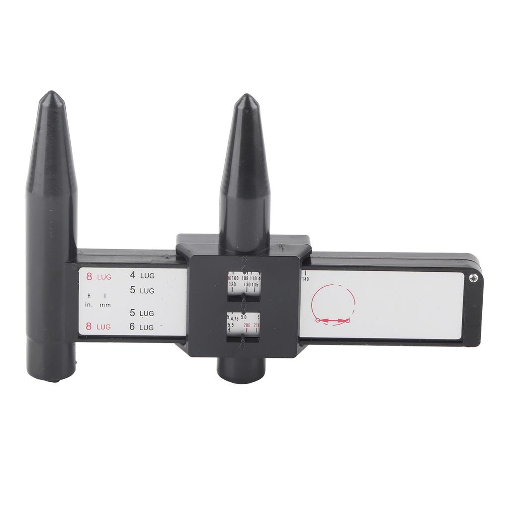 Car Wheel Rim Bolt Pattern Sliding Measuring Gauge Tool PCD Ruler 4 5 6 8 Lug