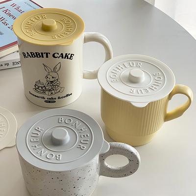 1 X Silikon Tasse Deckel Glas Trinken Abdeckung Deckel Anti-Staub Kaffee Becher Universal