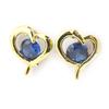 Les Trésors De Lily [M6458] - Boucles Créateur 'Love' bleu doré