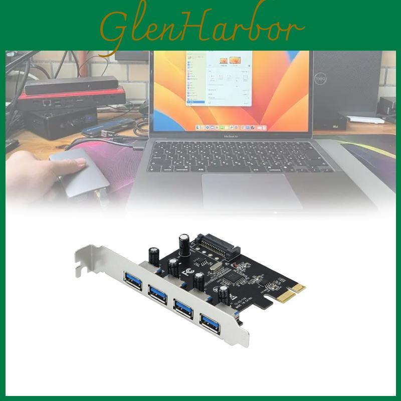 Pcie Usb30 Expansion Card With Four Ports For Desktop Computer Data Transfer