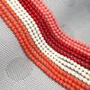 Trendy Round Artificial Coral Beads Strand, 1 String, Smooth Loose Beads, Practical DIY Jewelry Making, Bestseller Craft Supplies, 5.2mm, 38cm