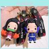 Cute Demon Slayer Keychain Tanjiro Nezuko Inosuke Figurine Gift For Backpacks