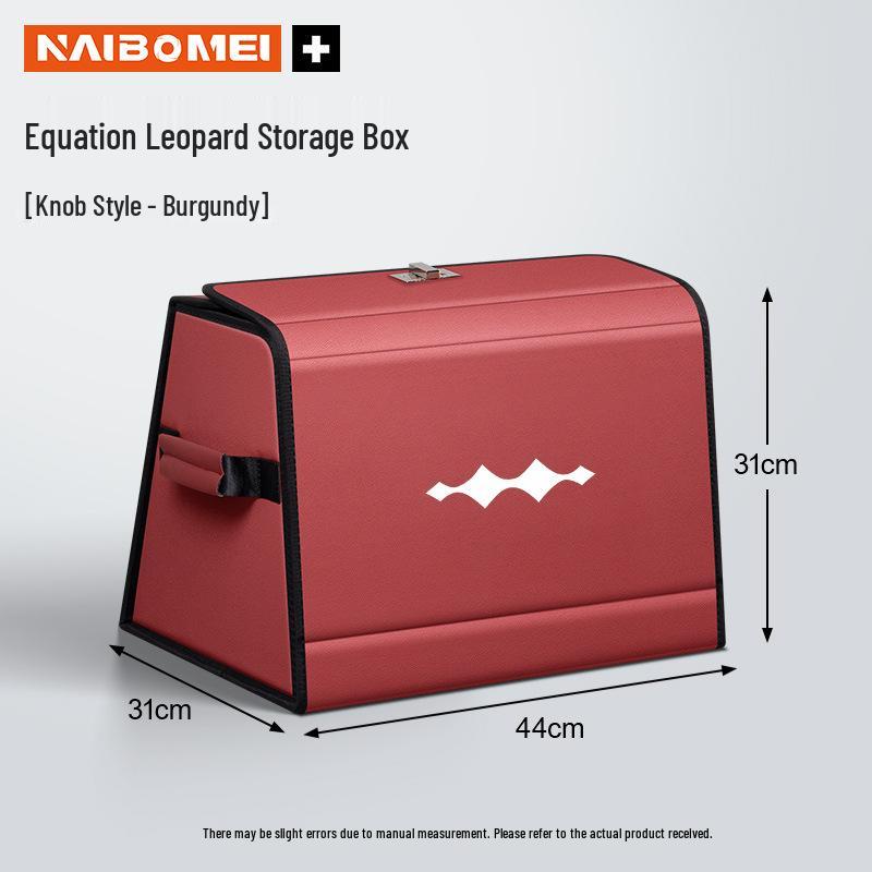Fangchengbao Titanium Leopard Car Trunk Storage Box