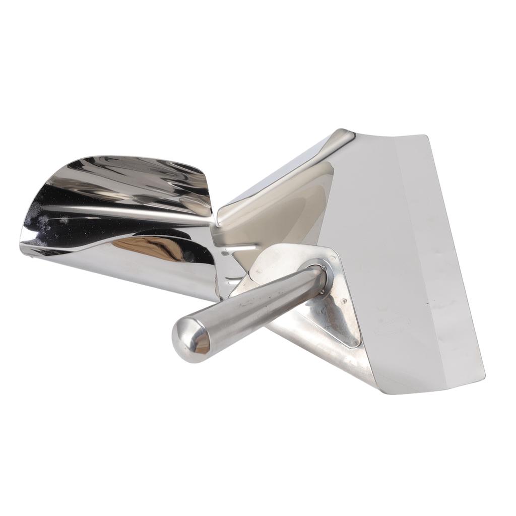 French Fries Shovel Rustproof Stainless Steel Food French Fry Popcorn Shovel French Fry Bagger Scooper for Cinemas