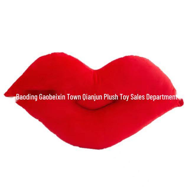 Cuscino Decorativo Labbra Rosse Sexy: Peluche Carino, Creativo e Originale per Regalo di San Valentino