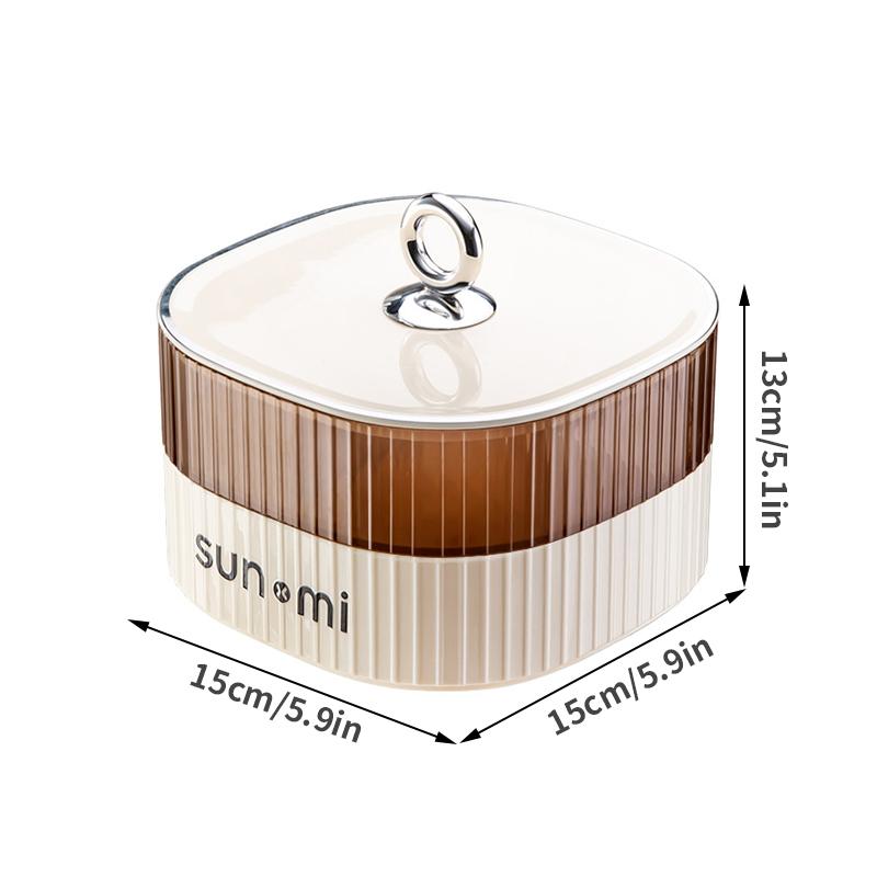 Double-layer Instagram Cream Fruit Plate Home Living Room Tea Table Dried Fruit Storage Box Candy Box Nut Snacks Placement