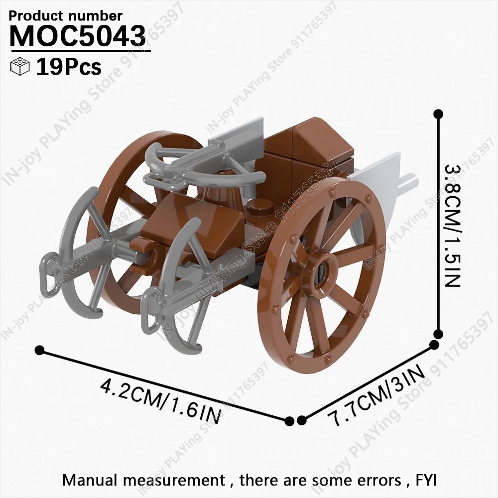 MOOXI Medieval Building Blocks Set Military War Castle Knight Carriage Crossbow Siege Vehicles Model MOC Bricks Toy For Boy Gift