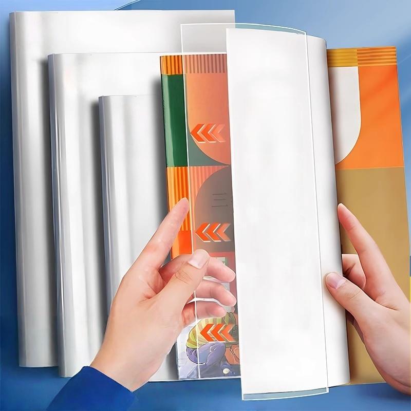 A4/A5/16K Waterproof Book Cover Wrap Transparent Self-Adhesive Book Protective Covers for School Student Textbook Skin Sleeve