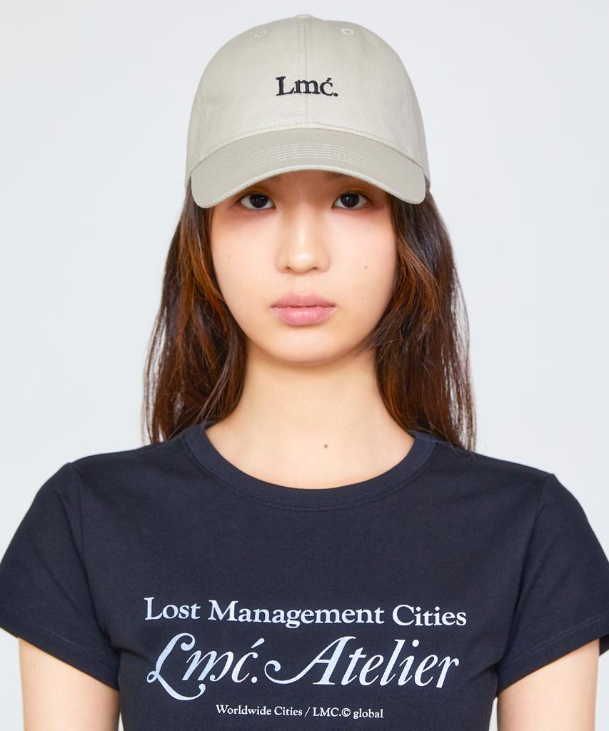 LMC Serif Logo 6Panel Cap Beige