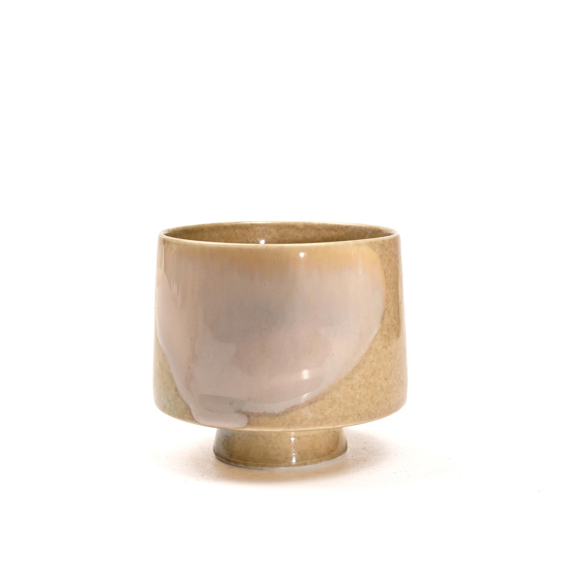 Vintage Wood Ash Glaze Ceramic Cup 70ml High Foot Tea Cup Small Gongfu Tea Set Handmade for Tea Tasting SakeDrinking Unique Gift 70ml