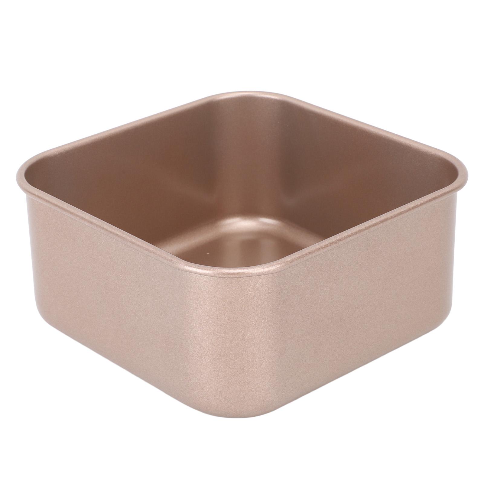 

Baking Pan Deep Square Stick Proof Stackable Thickened Carbon Steel Baking Sheet for Cake Bread Barbecue Gold M L