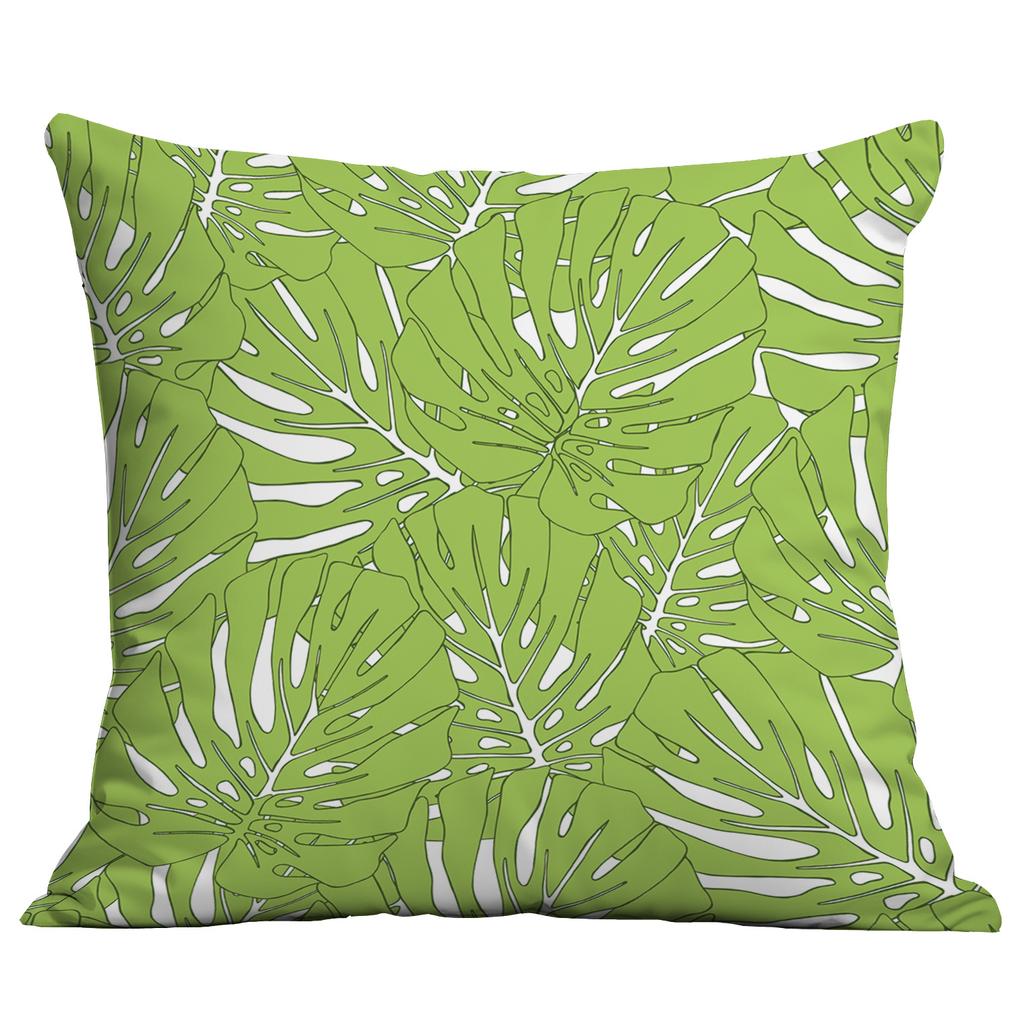Νέα Πράσινα Φυτά, Τροπικά Φυτά, Μαξιλάρι Τυπωμένο Υψηλής Ευκρίνειας, Κάλυμμα Μαξιλαριού Καναπέ Σπιτιού