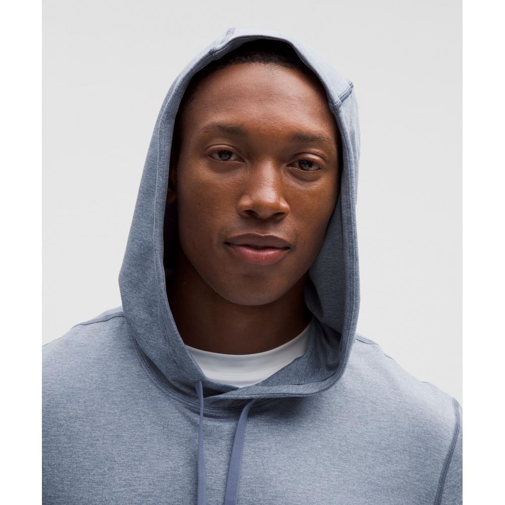 Lululemon Soft Jersey Pullover Hoodie Heathered Oasis Blue Heathered Chambray