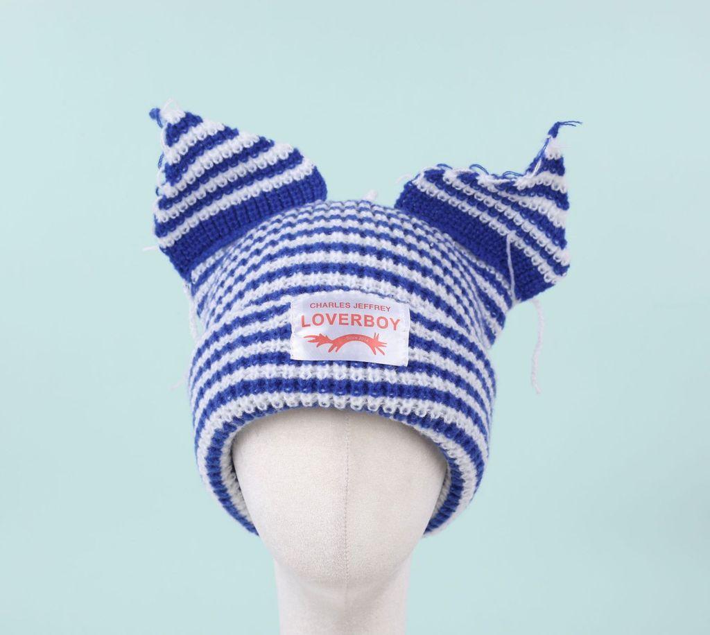 

Pink Cartoon Cat Ears Knitted Hat For Winter Warmth And Fashion Style L
