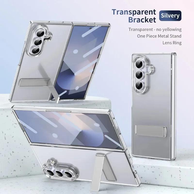 High Quality Practical Ice Sensing Bracket Hard PC Case For Samsung Galaxy Z Fold7 6 5 4 3 5G Rugged Seismic 360 ° Protect Cover