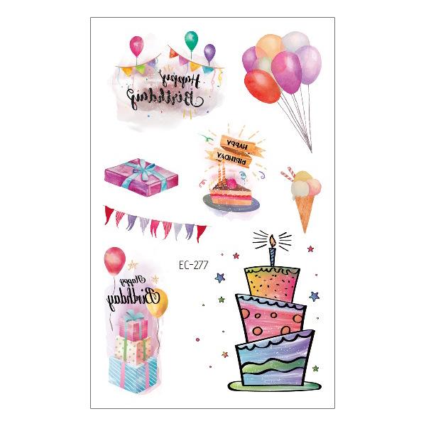 Children's Waterproof Princess Cartoon Tattoo Stickers for Birthday Parties
