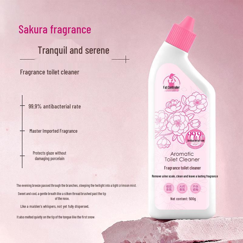 Antibacterial Toilet Bowl Cleaner Gel with Long-lasting Fragrance for Bathrooms