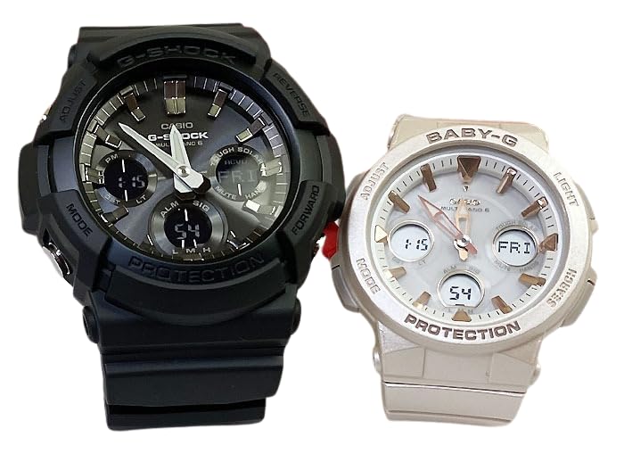 

[Casio] CASIO Pair Watch G-SHOCK G-Shock BABY-G Baby G Ana-Digi Radio Solar Genuine Pair Case Set of 2 GAW-100B-1AJF BGA-2510-4AJF Watch