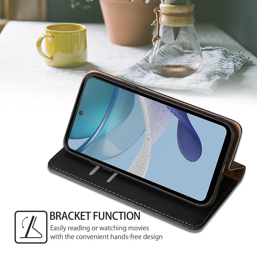 For Motorola Moto G53 5G/G13 4G/G23 4G PU Leather Wallet Magnetic Auto-closing Phone Stand Case Drop-proof Cover