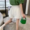 White Shorts Women's High Waisted Flower Bud Pants Summer Design Sense Niche Casual Pants for Wearing Outside