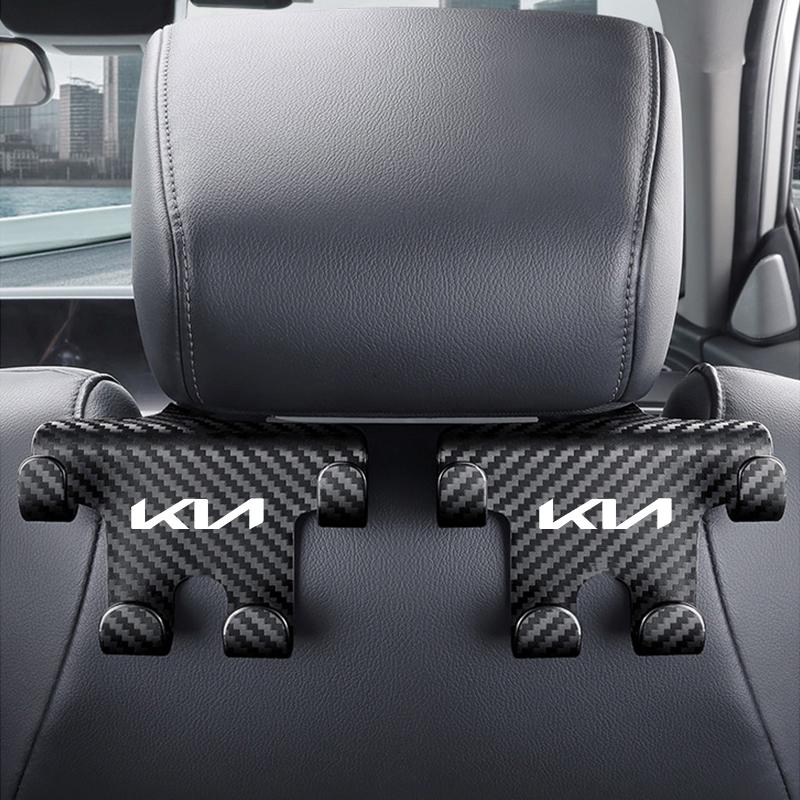 Car Interior Seat Back Hooks Double Hook Storage Accessories For KIA K9 Sportage Niro K5 Carnival EV6 EV9 EV3 K8 Stinger Forte