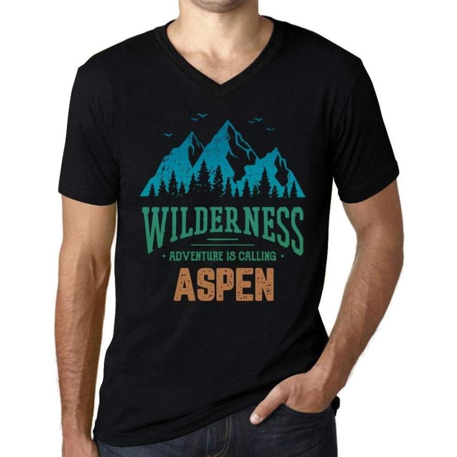 

Ultrabasic Men s Graphic T-Shirt V Neck Wilderness, Adventure is Calling Aspen Eco-Friendly Limited Edition Short Sleeve XXXXXL різнокольоровий