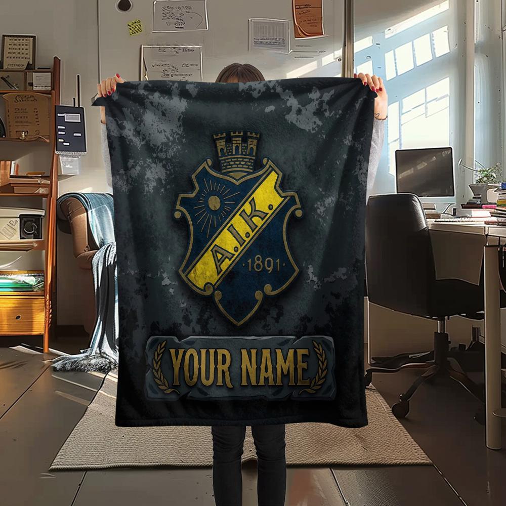 Custom Name AIK2 Flannel Blanket, High quality Comfortable for All Seasons, Home Decor, Warmth and Comfort