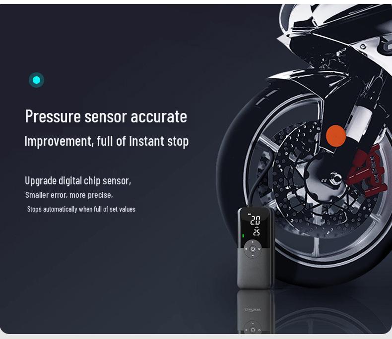 Smart Electric Air Pump for Tires, Scooters & Mattresses - Fast Charge