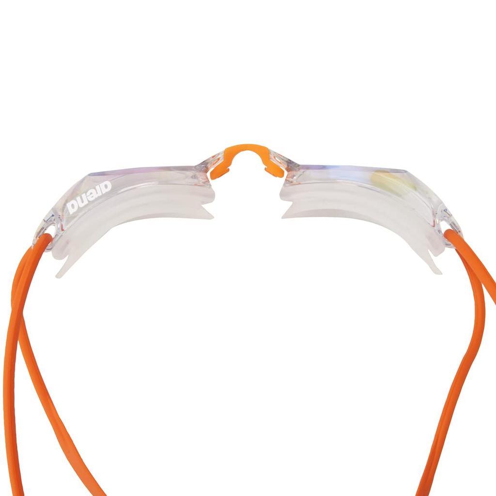 ARENA Racing Swimming Unisex Yellow and One Size Fits Mirrored AGL-510M Goggles, Splash, Clear, Most, Lenses, Anti-Fog (Renon)