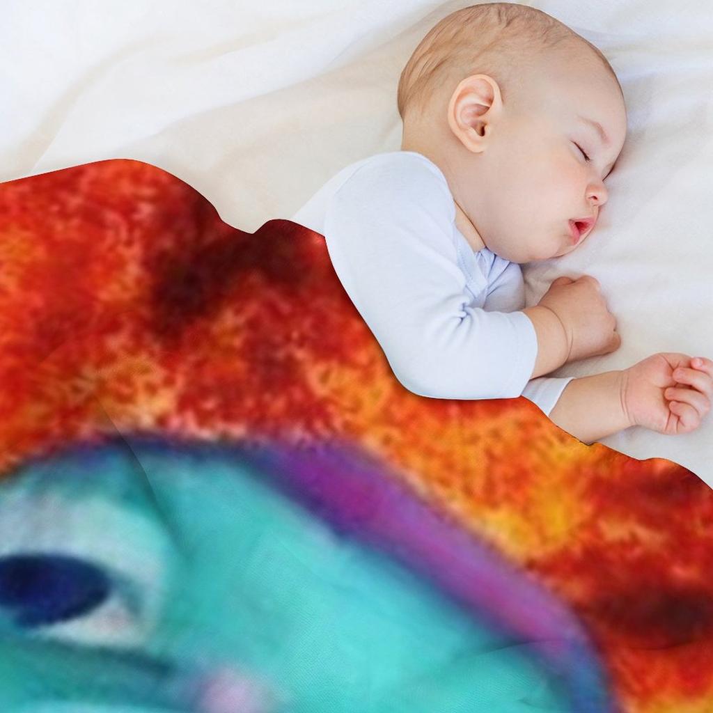 Bibble Meme Fire Throw Blanket Cozy Microfiber Throw Blanket for Home Bedroom