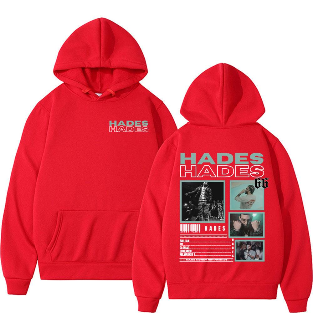 Rapper Hades 66 Make Money Not Friends Album Grafik Hoodie Herren Damen Mode Hip Hop Popmusik Übergroßer Hoodie Y2k Sweatshirt