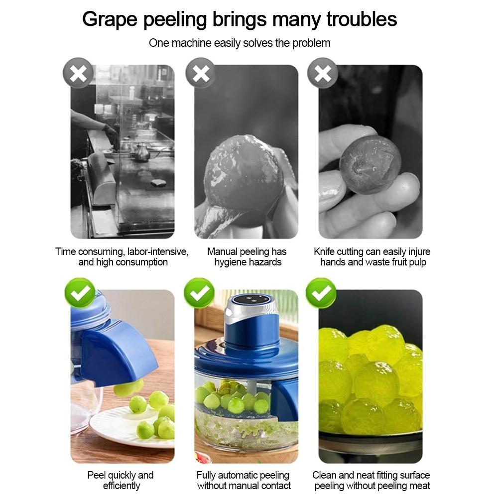 Effortless Peeling Electric Grape Peeling Machine Garlic Peeler Machine  Fruit Peeler Tool