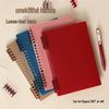 B5 Loose-Leaf Binder with DIY Plastic Coil Cover, Detachable A5/A4 Homemade Refillable Notebook