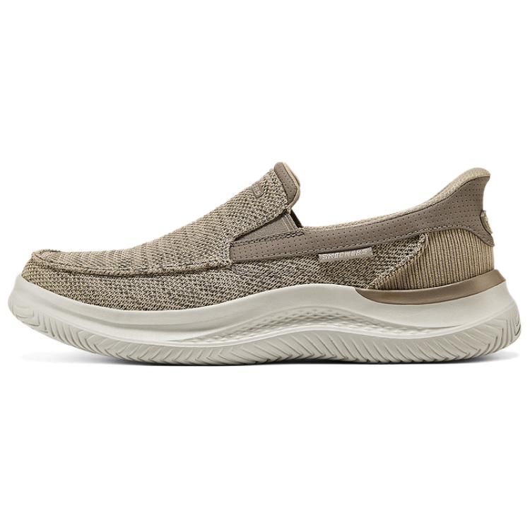 Skechers Casual Fabric Comfortable Versatile Low-Top Lifestyle Shoes Men sneaker Brown 205734-TPE