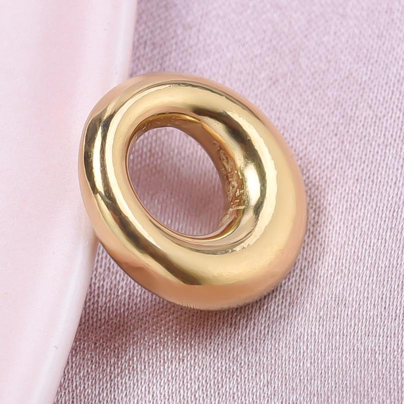 Gold 304 Stainless Steel Minimalist Oval Pendant for DIY Necklace, Bracelet, Earrings Jewelry