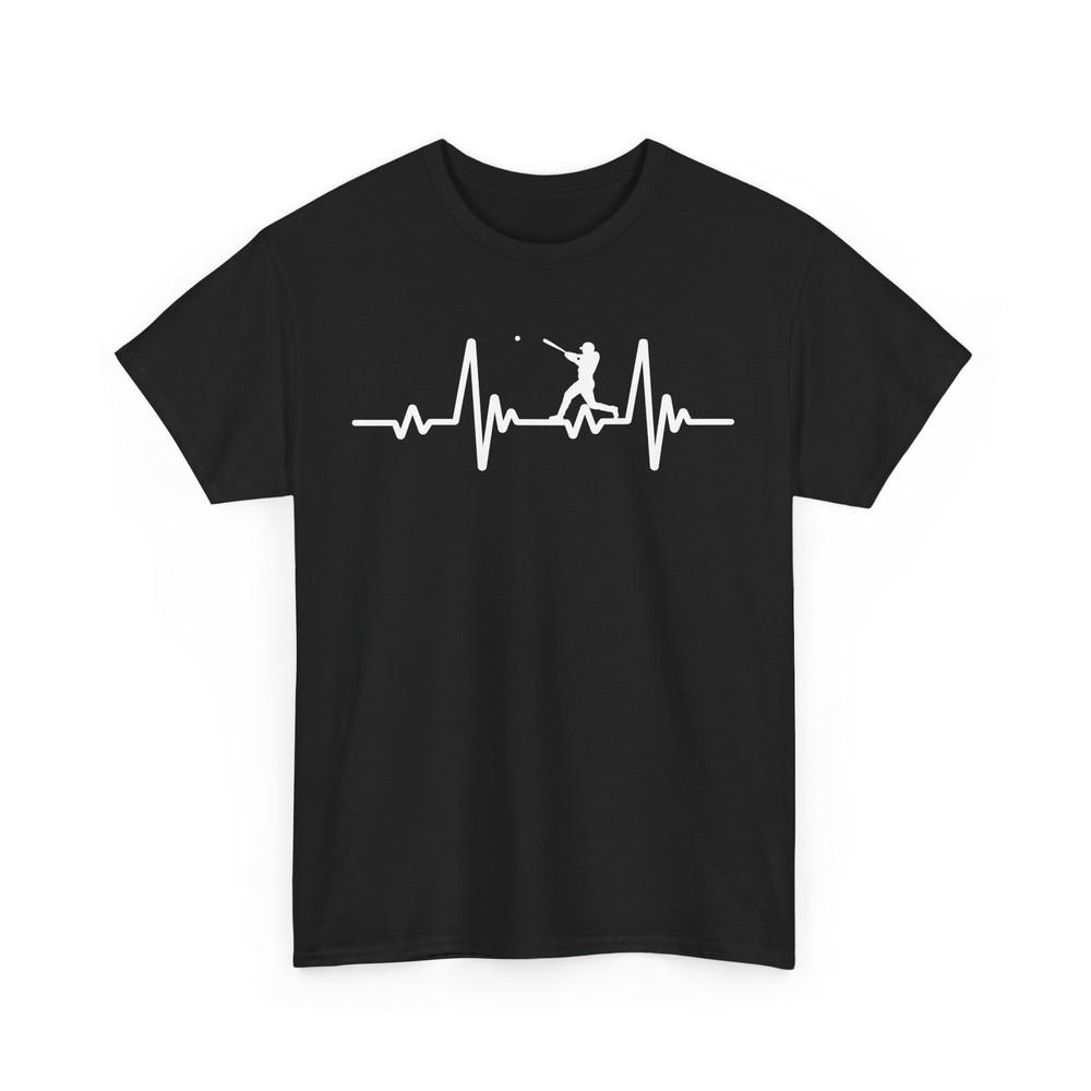 Baseball Player Heartbeat Shirt, Sports Lovers Baseball Fans Shirt