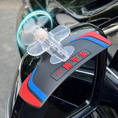 Car Exterior Decorations Wind-Powered LED Airplane Vehicle Decoration Exterior Rearview Mirror Decor For Car Owners Drivers
